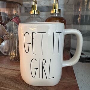 Rae Dunn White 'Get It Girl' Mug